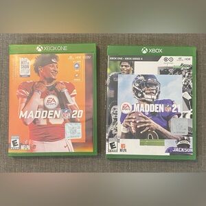Madden NFL 20 and Madden NFL 21 Xbox One Games